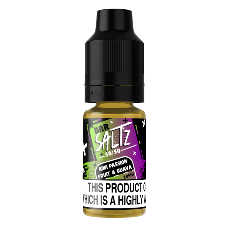 Kiwi Passionfruit & Guava 10mg Salts by Bar Saltz