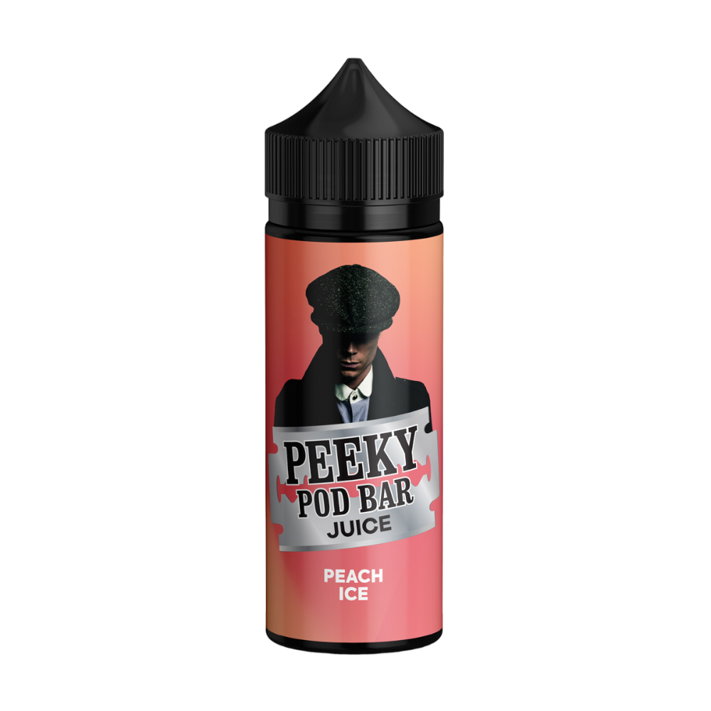 Peach Ice 100ml Shortfill by Peeky Pod Bar