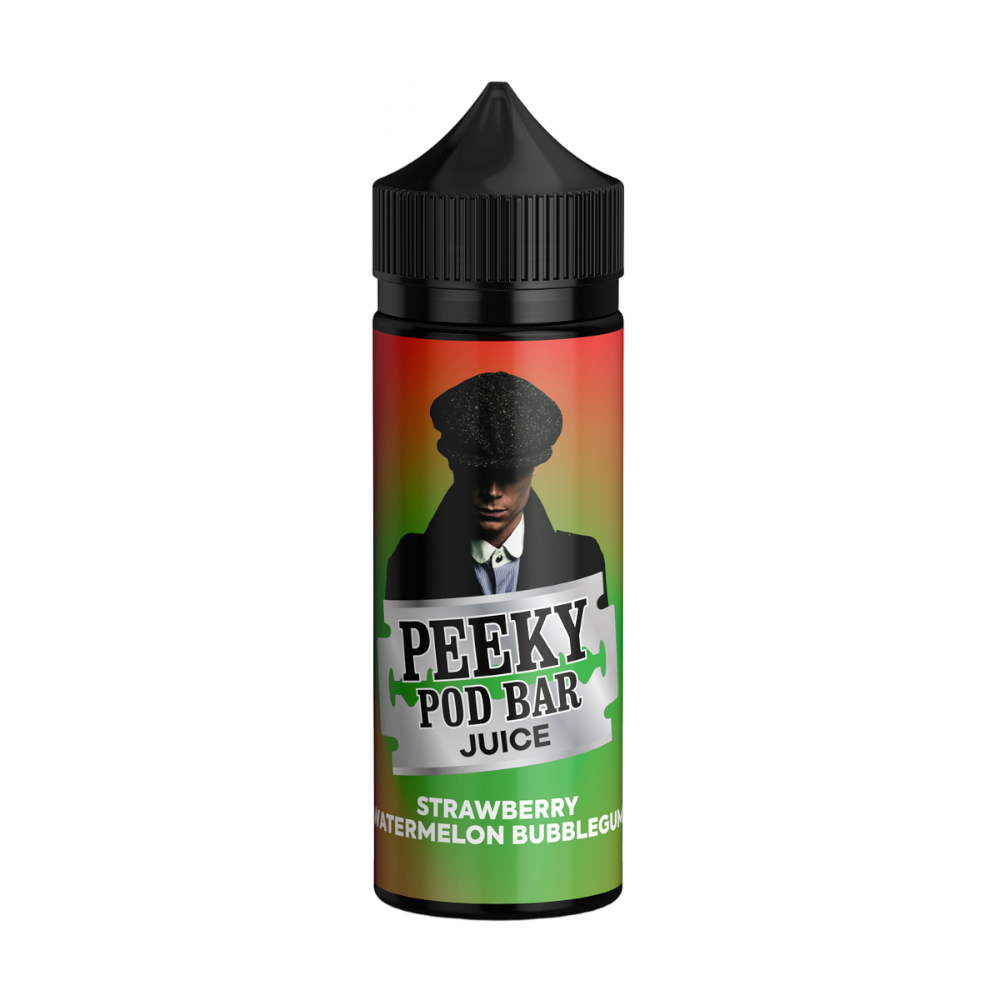 Strawberry Watermelon Bubblegum 100ml Shortfill by Peeky Pod Bar