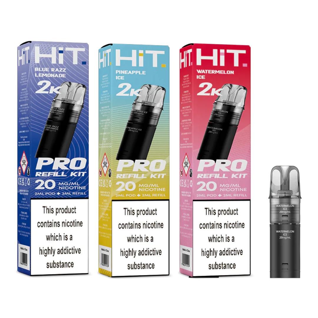Hit Pro 2+2 Refill Kit 20mg Red Box Vape Hit Pro 2+2 Refill Kit 20mg Red Box Vape