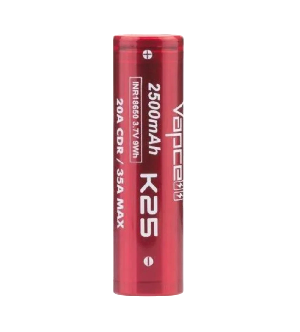 Vapcell K25 18650 Battery - 2500mAh
