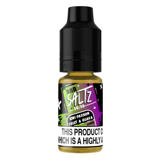 Kiwi Passionfruit & Guava 10mg Salts by Bar Saltz