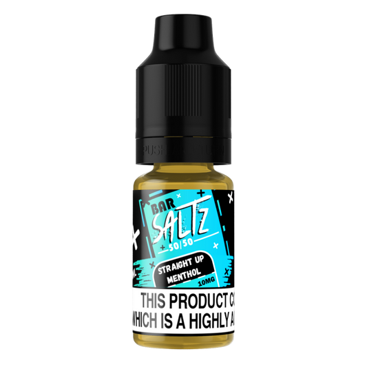 Straight Up Menthol 10mg Salts by Bar Saltz