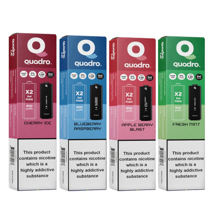 Quadro 2.4k 4 in 1 Replacement Pods - 2400 Puffs