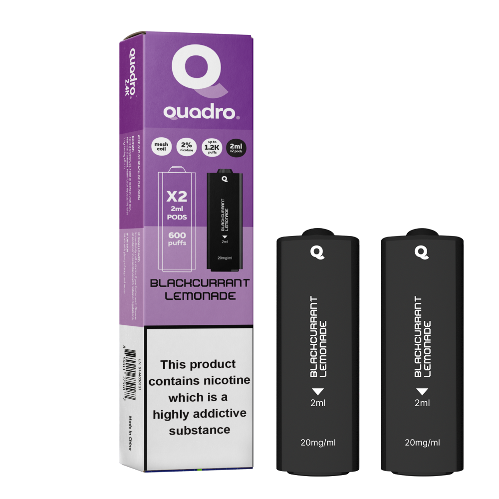 Quadro 2.4k 4 in 1 Replacement Pods - 2400 Puffs