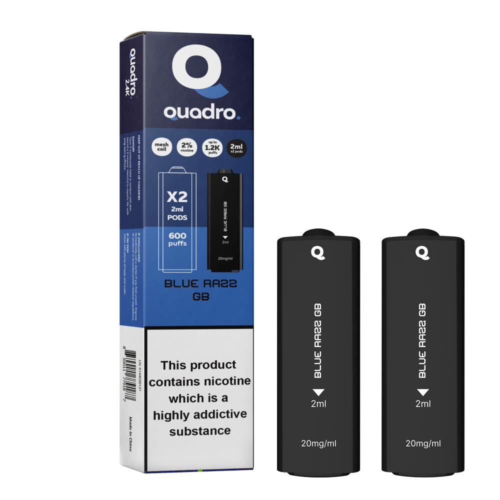 Quadro 2.4k 4 in 1 Replacement Pods - 2400 Puffs