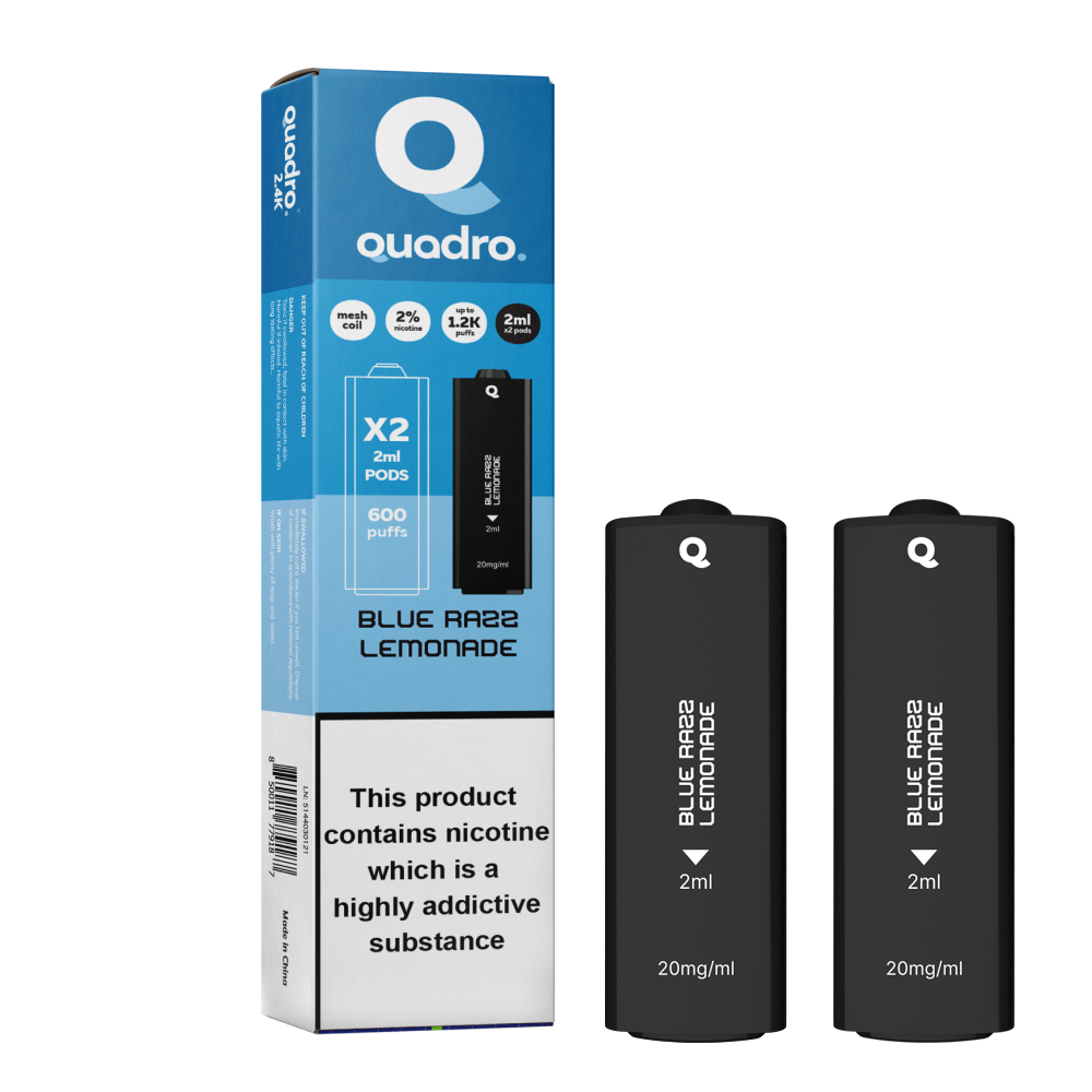 Quadro 2.4k 4 in 1 Replacement Pods - 2400 Puffs