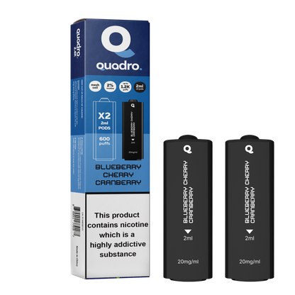 Quadro 2.4k 4 in 1 Replacement Pods - 2400 Puffs
