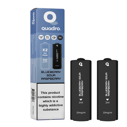 Quadro 2.4k 4 in 1 Replacement Pods - 2400 Puffs