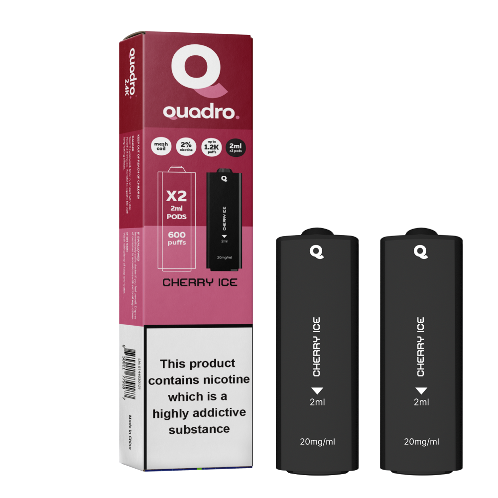 Quadro 2.4k 4 in 1 Replacement Pods - 2400 Puffs