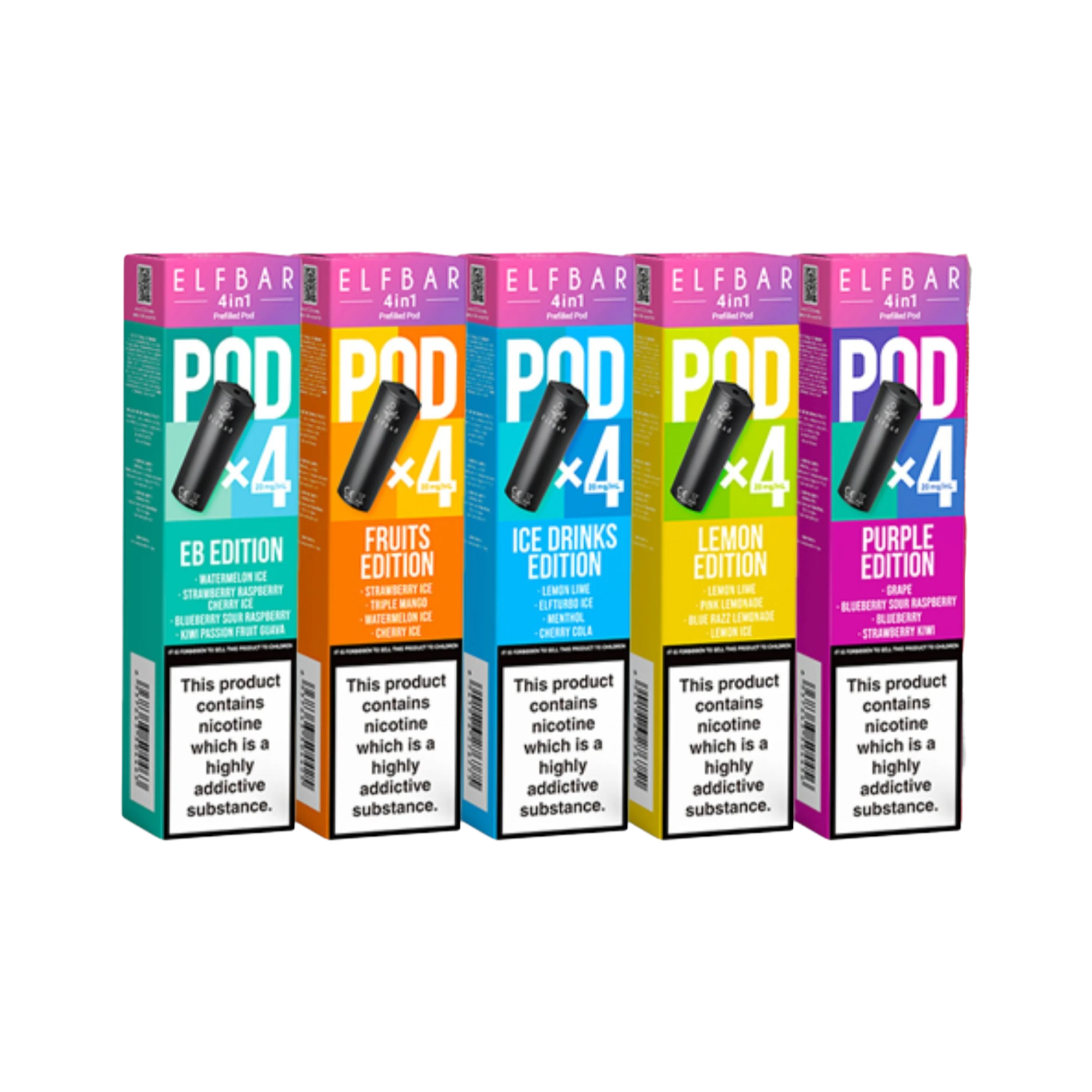 Elfbar 4 in 1 Replacement Pods 20mg