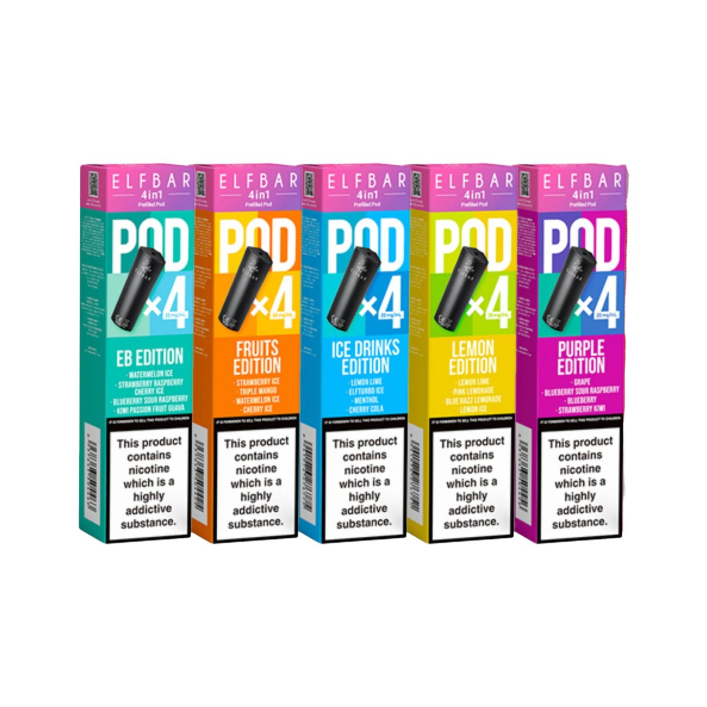 Elfbar 4 in 1 Replacement Pods 20mg