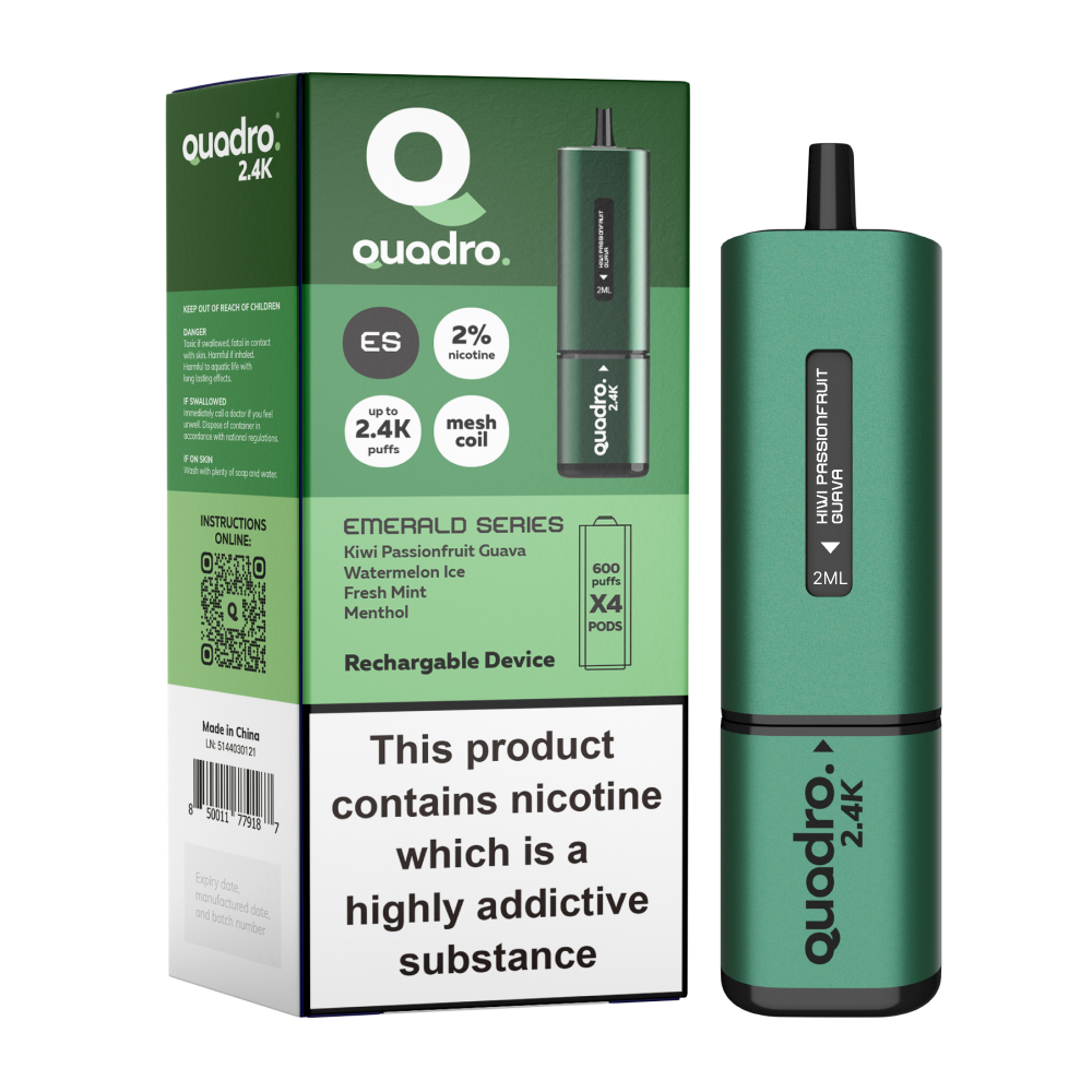 Quadro 2.4k 4 in 1 Device - 2400 Puffs