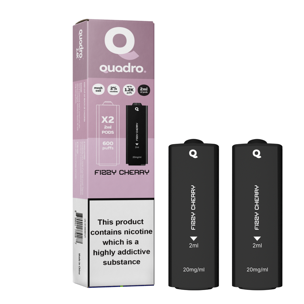 Quadro 2.4k 4 in 1 Replacement Pods - 2400 Puffs
