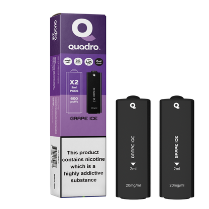 Quadro 2.4k 4 in 1 Replacement Pods - 2400 Puffs