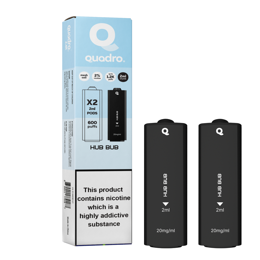 Quadro 2.4k 4 in 1 Replacement Pods - 2400 Puffs