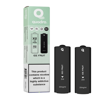 Quadro 2.4k 4 in 1 Replacement Pods - 2400 Puffs