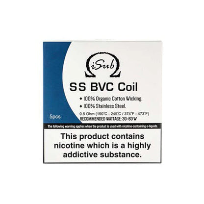 Innokin iSub BVC 0.5ohm coil (Pack of 5)
