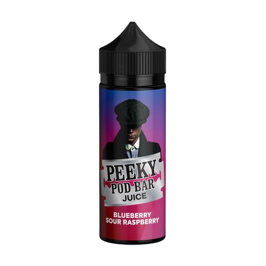 Blueberry Sour Raspberry 100ml Shortfill by Peeky Pod Bar
