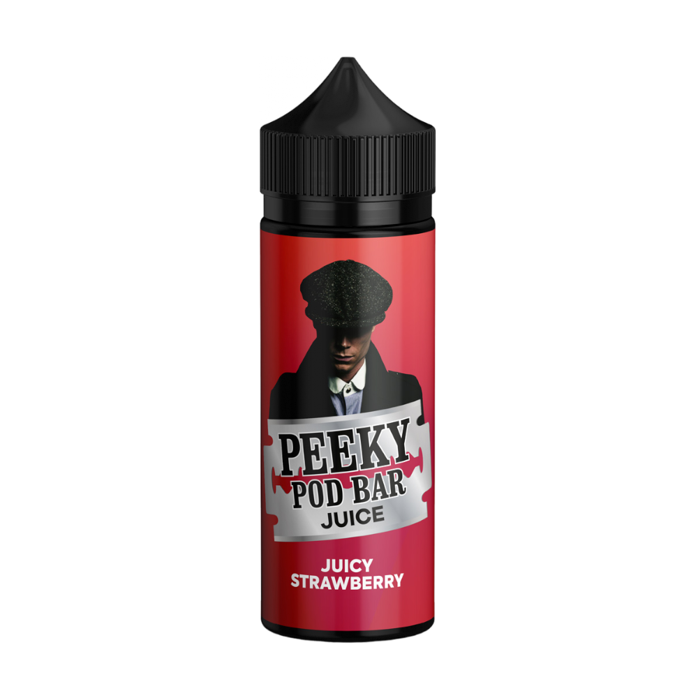 Juicy Strawberry 100ml Shortfill by Peeky Pod Bar