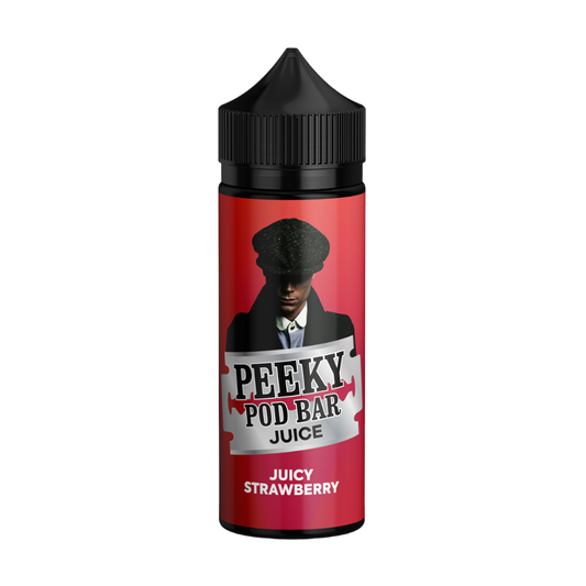 Juicy Strawberry 100ml Shortfill by Peeky Pod Bar