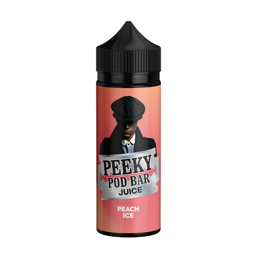 Peach Ice 100ml Shortfill by Peeky Pod Bar