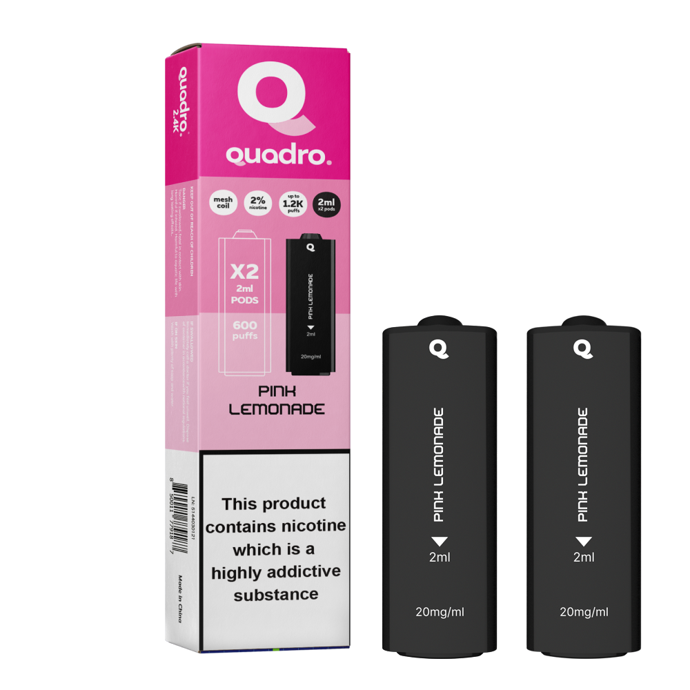 Quadro 2.4k 4 in 1 Replacement Pods - 2400 Puffs