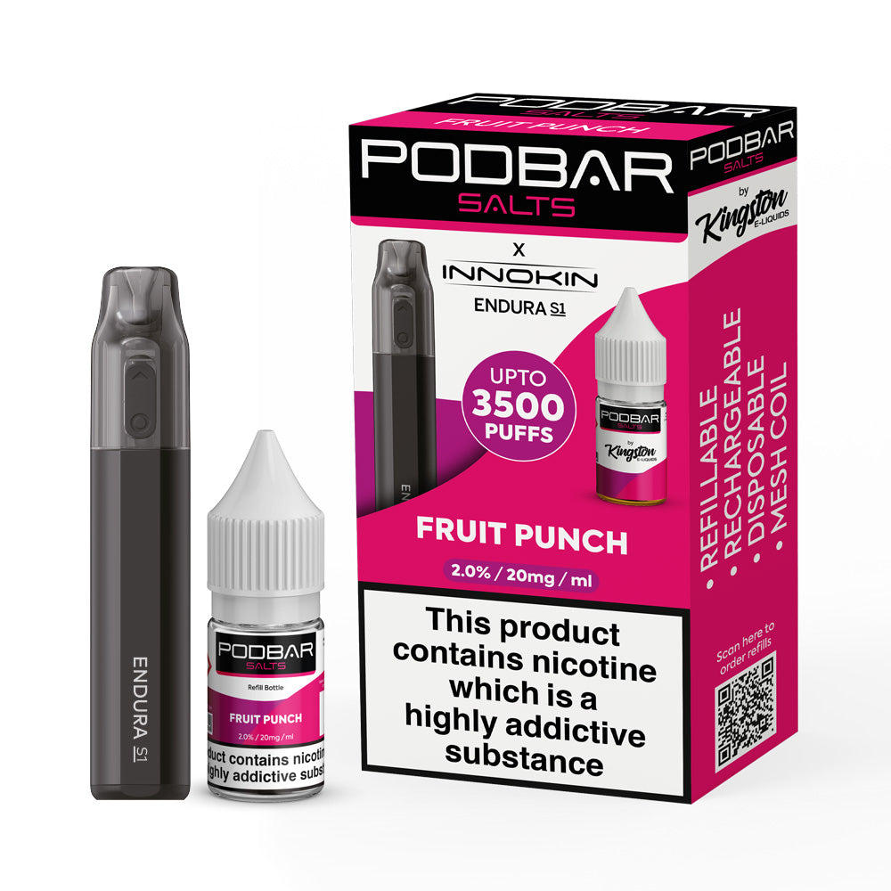 Fruit Punch Podbar Salts + Innokin Endura S1 Pod Kit