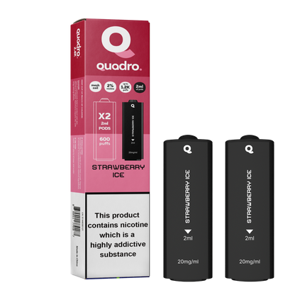 Quadro 2.4k 4 in 1 Replacement Pods - 2400 Puffs