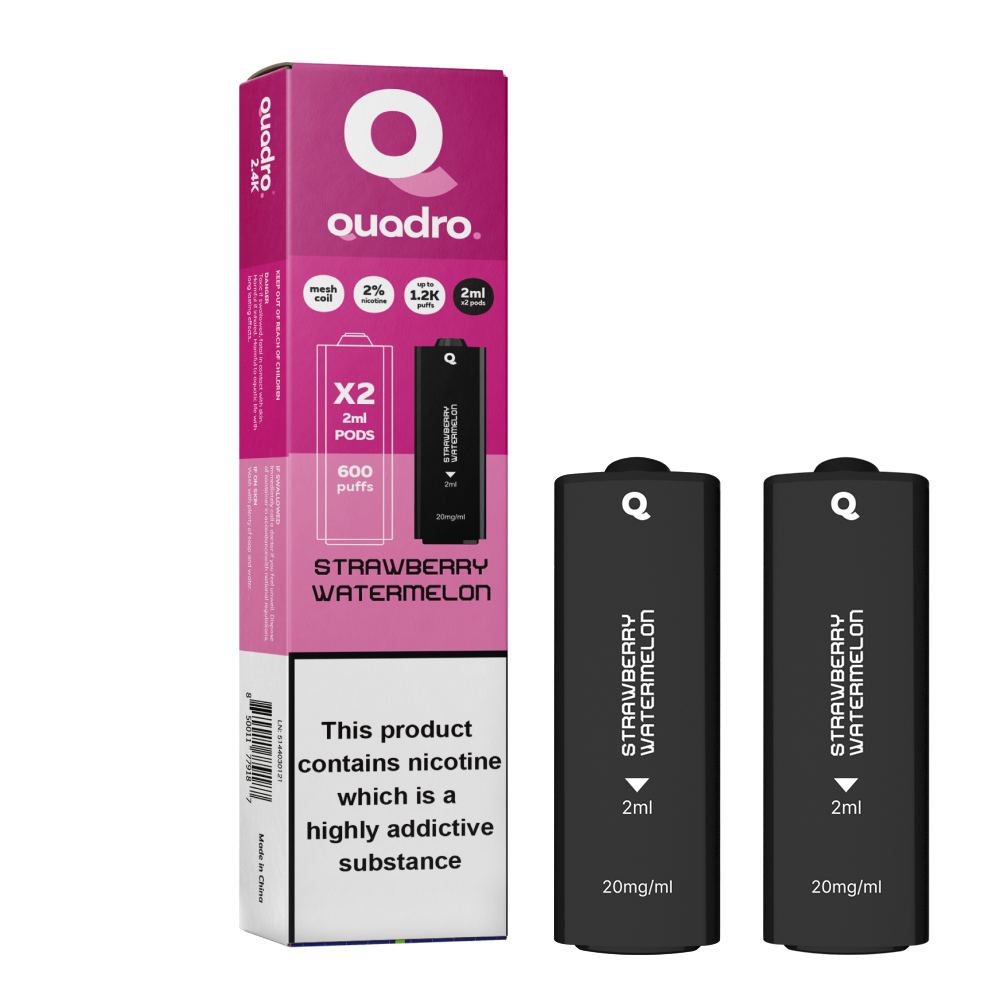 Quadro 2.4k 4 in 1 Replacement Pods - 2400 Puffs