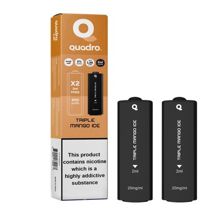 Quadro 2.4k 4 in 1 Replacement Pods - 2400 Puffs
