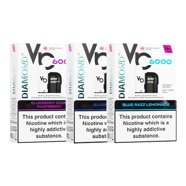 Vapes Bars Diamond 6k Pod pack – Red Box Vape