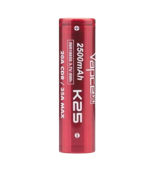 Vapcell K25 18650 Battery - 2500mAh