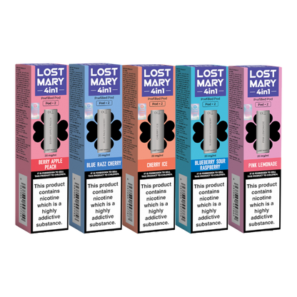 Lost Mary 4 in 1 Prefilled Pods Red Box Vape Lost Mary 4 in 1 Prefilled Pods Red Box Vape