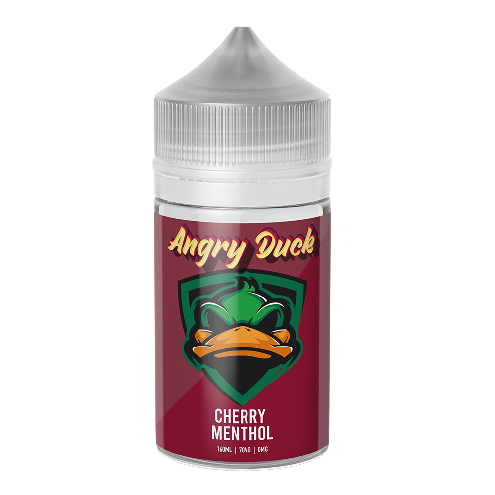 Cherry Menthol 160ml Shortfill by Angry Duck