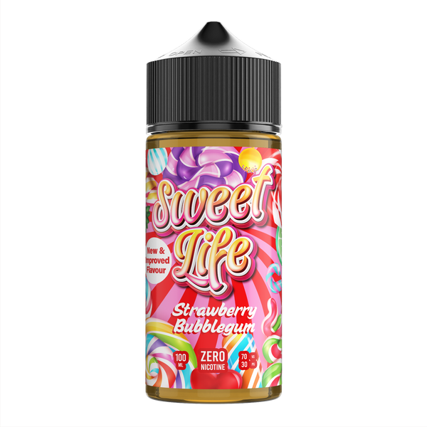 Strawberry Bubblegum 100ml Shortfill by Sweet Life – Red Box Vape